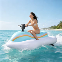 Equipo de Juego Acuático Inflable OEM, Moto Acuática Eléctrica, Bote Flotante de PVC Personalizado para Adultos y Niños, Venta al Por Mayor