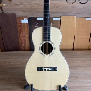 Geake JD-980 chitarra acustica personalizzata interamente solida di alta qualità OOO Size con chitarra in palissandro in mogano massiccio - Product Image 1