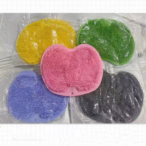 Éponge exfoliante corporelle en silicone avec ventouses, brosses de bain douces, éponges de douche, tapis éponge, tampon exfoliant pour le dos - Product Image 5