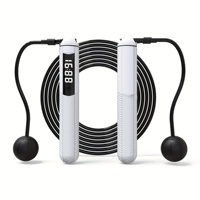 Corde à sauter intelligente sans fil à double usage en acier et PVC, pour le sport et la maison, avec compteur de sauts et capacité de charge