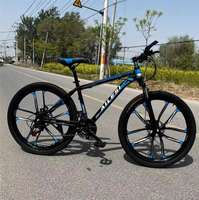 Vélo de montagne en aluminium de haute qualité de 26 pouces, 21 vitesses avec suspension avant à disque - Capacité de charge de 160 kg, fourche en acier