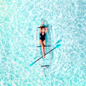Einzigartiges Transparentes Doppel-Personen-Kanu Kristallklarer Zweisitzer-<span class=keywords><strong>Kajak</strong></span> für Hochzeitsfotoshootings und See-Freizeitaktivitäten - Product Image 4
