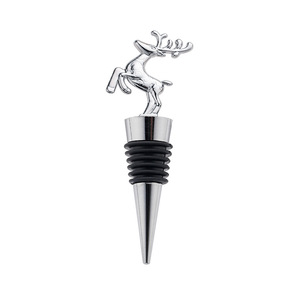 Christmas <b>Wine</b> <b>Stoppers</b> Zinc Alloy Decorative Santa Snowman Reindeer Bottle Seals Holiday Gift Set - Product Image 5