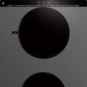 เตาแม่เหล็กไฟฟ้าแบบ2หัวในตัวเตาเตาแม่เหล็กไฟฟ้าแบบสะพานครึ่งเดียว - Product Image 5