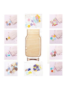 Retour à l'école pour enfants Cadeau de Noël personnalisé directement en usine Tableau des corvées en bois acrylique avec pot de récompense vierge Design Art déco - Product Image 6