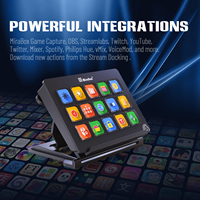 MiraBox 293V3 Gaming Macro Pad avec 15 touches LCD programmables pour accessoires de jeu PC