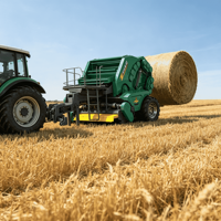 Fabricant Professionnel ZIZHU 9YG-2.23 Presse à balles de foin automatique Largeur de chambre 1250 mm Emballage en filet Haute Productivité pour ensilage
