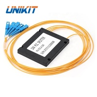 Divisor PLC de Fibra Óptica de Alta Calidad GPON OLT ONU Tipo Cassette de 2.0mm, Caja ABS 1*4 1*8 1*16 con Conector SC UPC