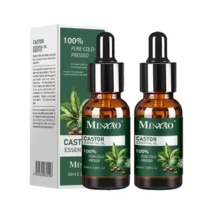 Gran oferta, humectante, aceite esencial de ricino orgánico para el cabello, tela de algodón de cáñamo orgánico, aceite de ricino, masajeador, aceite de ricino para el cuidado