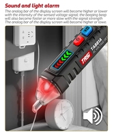Testeur de tension sans contact pour circuits automobiles, détecteur de tension 12 à 1000V avec indicateurs bicolores et signal sonore, stylo testeur électrique