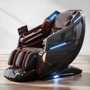 Luxuriöser 4D Pro Massagesessel Ganzkörper Fuß Shiatsu SL-Schiene Zero Gravity Beheizter Relaxsessel Kneten Klopfen Strecken Bluetooth - Product Image 1