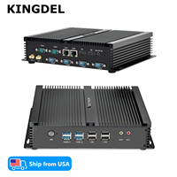 Komputer Mini Kontrol Industri KINGDEL i5 6xCOM 2xLAN 4xUSB3.0 4xUSB2.0 Layar HD Ganda Tanpa Kipas Siap Kirim