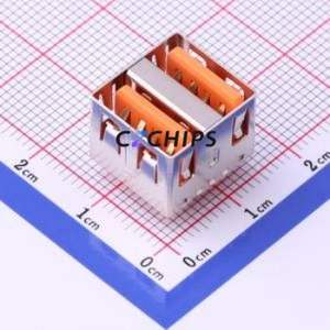 907-322A1111Y10210 USB Connector Through hole Component (THT) Connector Type-A USB 2.0 Female Through Hole - Product Image 1