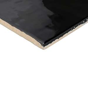 Piastrella Creta 13x13 Cm Nera Lucida con Bordi Irregolari Spessore 9 Mm - Product Image 3