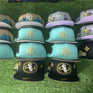 Nuevas <span class=keywords><strong>Gorras</strong></span> de Béisbol Ajustadas de Hip Hop AA de Alta Calidad Estilo <span class=keywords><strong>Era</strong></span> para Deportes al Aire Libre Moda Casual Snapback Unisex Gorra de Papá del Equipo de Fútbol Americano de EE. UU. - Product Image 1