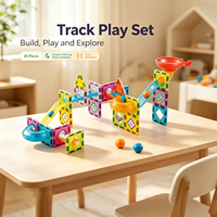 Bloques de Construcción Magnéticos de 5.5CM, Juego de Bolas Magnéticas, 61 Piezas, STEM Educativo, Placas Magnéticas de Viaje, Juguete de Construcción