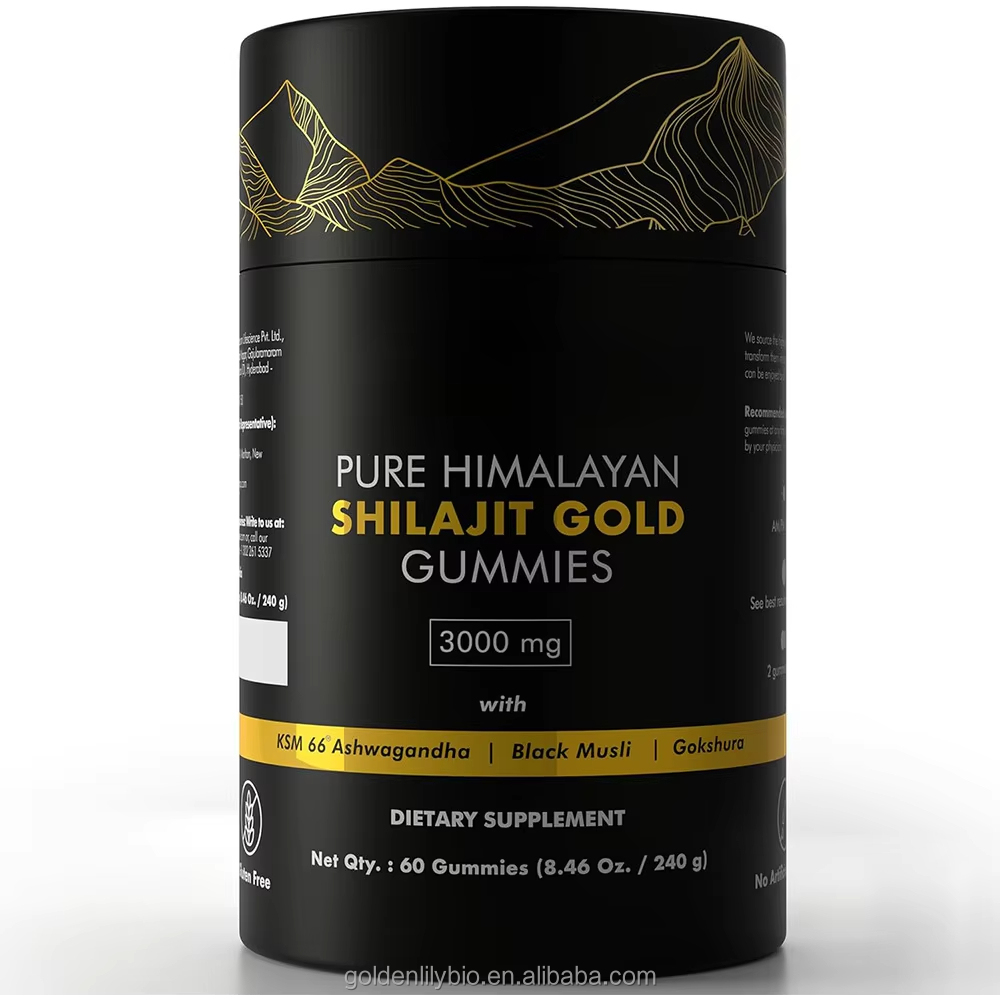 Оптовая продажа, Мармеладные Конфеты Shilajit, чистая хималайская травяная добавка, индивидуально упакованная с мармеладом 3000 мг