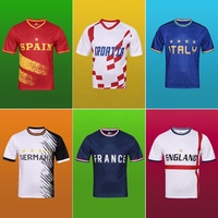 24 Maillots de football de haute qualité Coupe d'Europe, vêtements d'entraînement à séchage rapide, maillots de football à manches courtes pour hommes