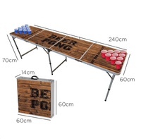 Usine directement Vente Petit QUANTITÉ MINIMALE DE COMMANDE Offre Spéciale parti Faveur Officielle 8FT Pliante EN ALUMINIUM Bière Pong Tables de Jeu