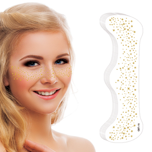 Gold Glitter Freckle Temporary <b>Tattoo</b> Sticker Waterproof Small Size <b>Paper</b> Makeup Patch for Party Festival Professional Use - Product Image 3