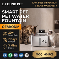 Fontaine à eau portable sans fil intelligente et étanche pour animaux de compagnie, distributeur automatique d'eau pour chats et chiens avec filtre, ultra silencieux, les meilleures fournitures pour animaux de compagnie