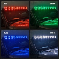 Barre lumineuse LED modulaire RGB de 40 pouces, connectable, pour conduite tout-terrain, pick-up, voiture, jeep, UTV, SXS, toit, Hilux, Tacoma, 4x4