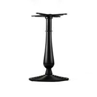 Support de table industriel sur mesure AAG en métal, pieds en forme de vase, pour cuisine, salon, atelier, chambre, hôpital, style ferme