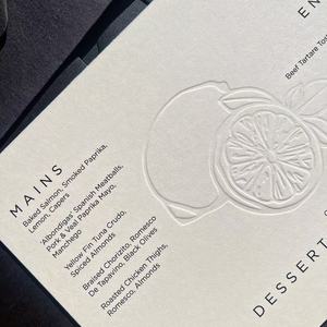 사용자 정의 로고 양각 레터 프레스 인쇄 청첩장-맞춤형 인사말 카드 - Product Image 4