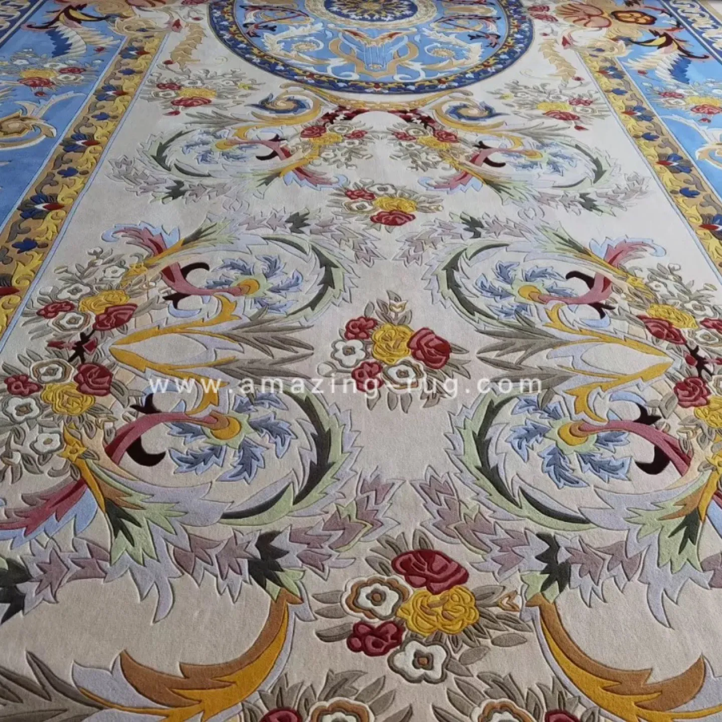 Karpet Karya Seni Buatan Tangan Modern Kamar Tidur Karpet Area Desain Besar Karpet Area Kustom