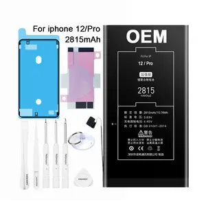 Batteria cellulare ricaricabile sostitutiva Mobile personalizzata agli ioni di litio per iphone 12 Pro 11X7 mini Plus XS 13 8 xr se 6 6 s14