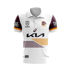 Uniformes de Fútbol NRL, Camisetas Polo para Hombre 2024, Broncos Braves, Local y Visitante, Cuello Deportivo, Manga Corta, Calidad de Exportación - Product Image 2