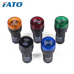 Fato <span class=keywords><strong>AD22</strong></span>-22SM buzzer đèn flash tín hiệu ánh sáng báo động chỉ số màu đỏ <span class=keywords><strong>LED</strong></span> 12V 24V 220V 380V AC DC nhựa bảng điều khiển điện - Product Image 2