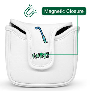 Wholesale Price Magnetic Golf <b>Head</b> <b>Cover</b> <b>Putter</b> Pu Leather Golf <b>Putter</b> Headcover Mallet - Product Image 2