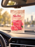 Diffuseur de parfum de poche Yes Aroma Stella Power, senteur freesia et poire, carte parfumée portable, accessoire de voiture pour pare-brise