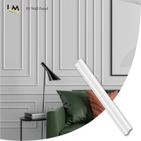 Moulure murale décorative moderne blanche en PS, étanche et flexible, pour finition murale intérieure de luxe