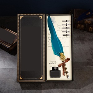 Vente en gros Rétro <span class=keywords><strong>Harry</strong></span> HP Stylo Plume Hibou Stylo Dip Boîte Cadeau en Bois et Bambou Cadeau d'anniversaire pour la fête des enfants - Product Image 4