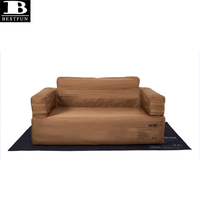 Canapé gonflable imperméable avec pompe intégrée, durable, pour le camping et le glamping en plein air