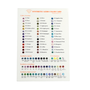 Carta <span class=keywords><strong>de</strong></span> Colores <span class=keywords><strong>de</strong></span> Gemas Sintéticas DK113-A con 89 Gemas para Identificación, Tabla <span class=keywords><strong>de</strong></span> Comparación <span class=keywords><strong>de</strong></span> Gemas - Product Image 2