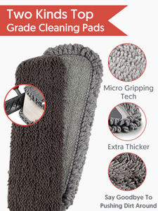 Uso Doméstico Comercial Microfibra Wet Dust <span class=keywords><strong>Mop</strong></span> 3X Reutilizável Almofadas Laváveis para Madeira Laminado Pisos <span class=keywords><strong>Spray</strong></span> <span class=keywords><strong>Mop</strong></span> para Eficaz - Product Image 6