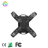 SC chine nouveau Design pionnier Dj équipement 12 pièces * 10w Rgbw 4in1 Led Sharpy faisceau croisé tête mobile scène 12*10W lumière