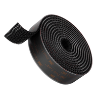 Bande de fixation auto-agrippante en plastique noire 3M SJ3550CF de type double verrouillage 250, 1 pouce x 10 pieds