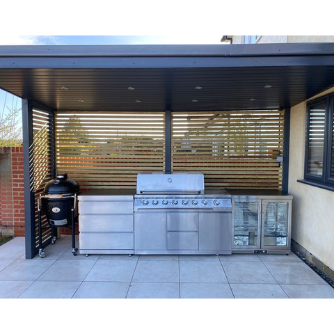 Modular Outdoor Kitchen Cabinet Custom Garden Stainless Steel Outdoor ...