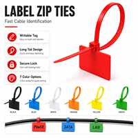 Attaches-câbles en nylon avec étiquettes d'identification, attaches autobloquantes en plastique, marqueurs de fils multicolores, attaches de signalisation 3*100mm