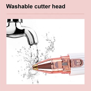 2 in 1 USB Rechargeable Electric Eyebrow Razor Epilator <strong>Lady</strong> Shaver <strong>Nose</strong> <strong>Hair</strong> Remover Eyebrow <strong>Trimmer</strong> - Product Image 4