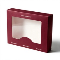 Boîte en carton kraft avec fenêtre, impression de logo personnalisé, pour emballage de bombes de bain, boîte en carton recyclable, vente en gros