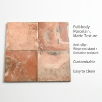 Carreaux de céramique antibactériens et résistants à l'usure 200x200mm, style rétro méditerranéen, pour cuisine, salle de bain, chambre, supermarché, restaurant, bar