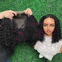 Perruque HD Lace Pixie Bouclée SDD Cheveux Humains Bruts Non Traités 100% Naturels Sans Colle Fournisseur Perruques Produits de Beauté pour Femmes