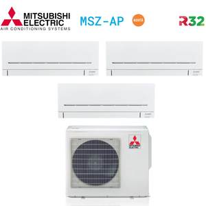 Climatizador Acondicionado Mitsubishi Electric Trial Split Inverter Serie AP 9 + 9 + 18 Con Wi-Fi DE LA, modelo opcional de la, con la, de la, de la - Product Image 1