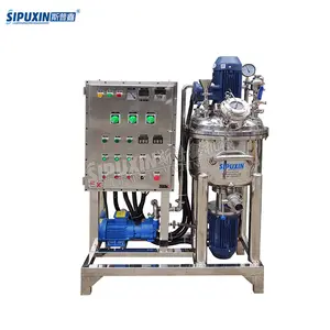 Mesin pencampur termogenisasi vakum antiledakan 50L emulsi tipe tetap mesin pencampur elektromagenizer vertikal