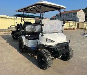中国4x4电动高尔夫球车低价童车出售36v锂电池48伏电池样品动态球杆车
